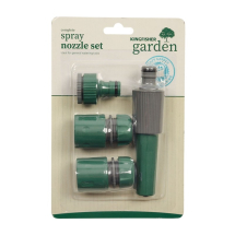 Kingfisher Garden 4pc Spray Nozzle Starter Set
